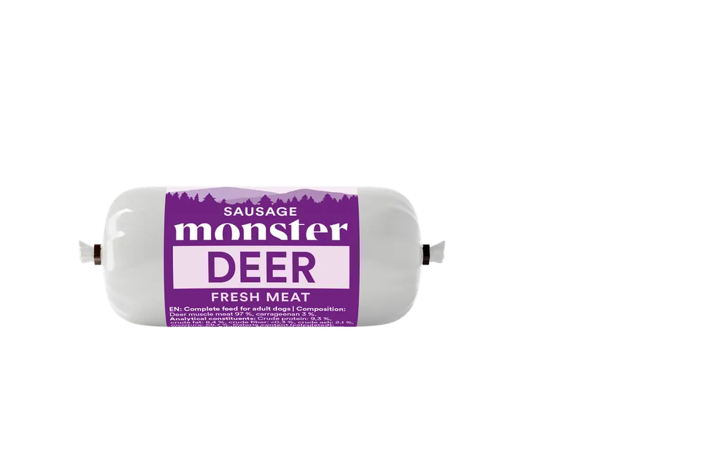 Klar att skickas - Dog Sausage Deer Hundfoder - 80 g