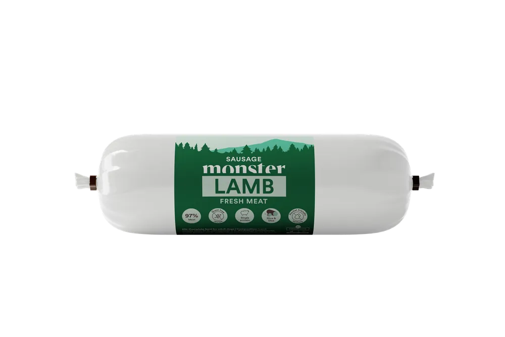 Dog Sausage Lamb Hundfoder - 12 x 400 g - Bara denna vecka