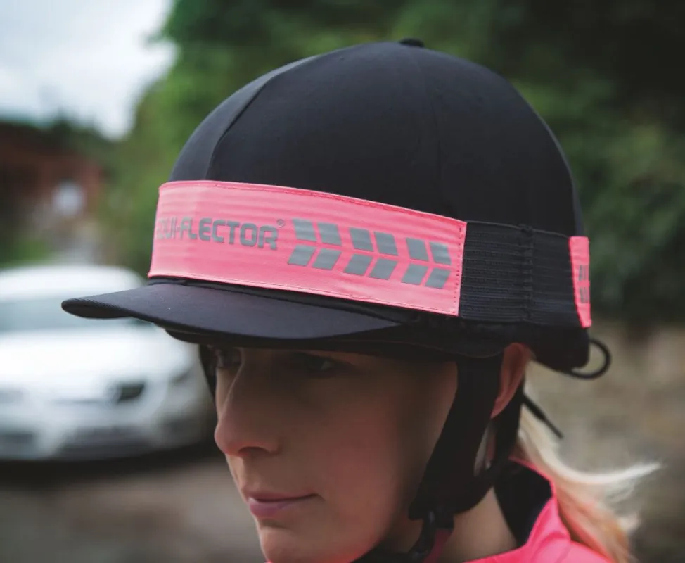 Nedsatt pris | Equi-Flector Reflex Hjälmband - Rosa