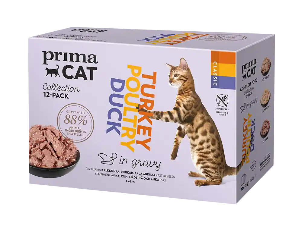 Multipack Fågel i sås kattfoder - 12x85g | Nyhet i sortimentet