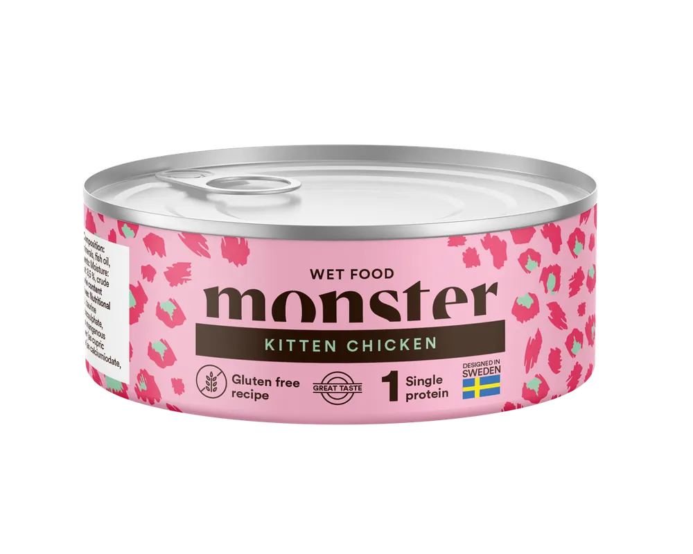 Kitten Chicken Våtfoder - 12 x 100 g - Handla säkert