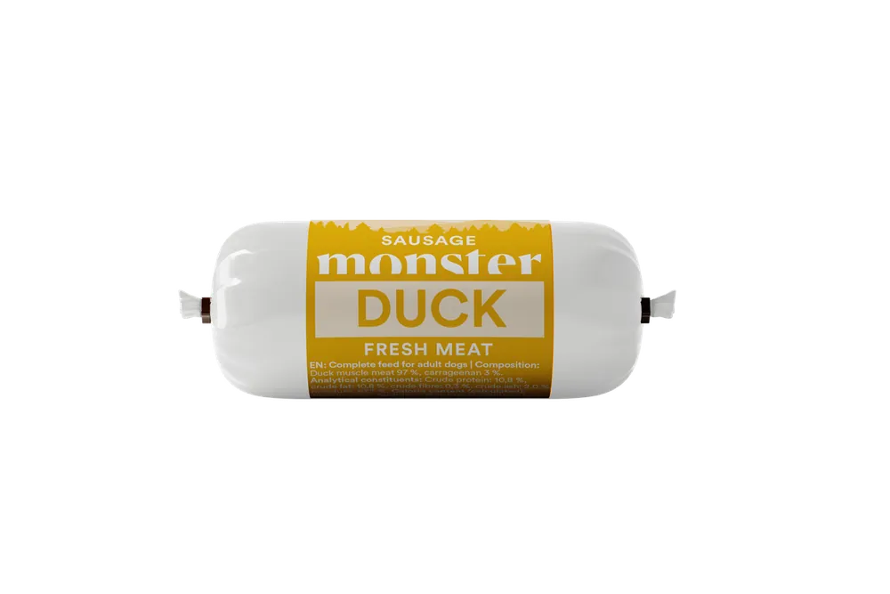 Dog Sausage Duck Hundfoder - 80 g - Mycket uppskattad