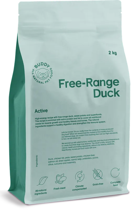 Free-Range Duck Torrfoder för Hund - 2 kg | Missa inte erbjudandet