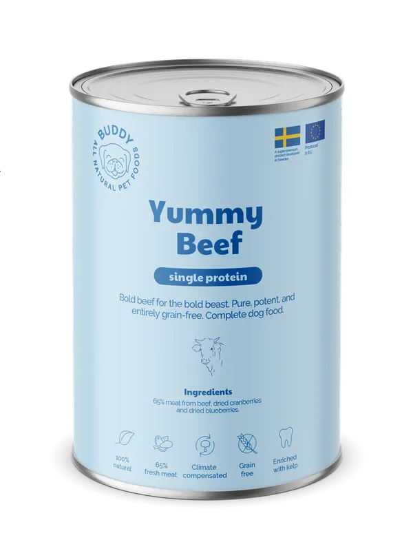 Yummy Beef Våtfoder för Hund - 6 x 400 g | Kanonpris