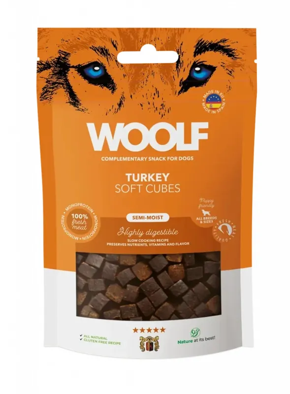 Spara nu - Soft Cubes Kalkon Hundgodis - 100 g