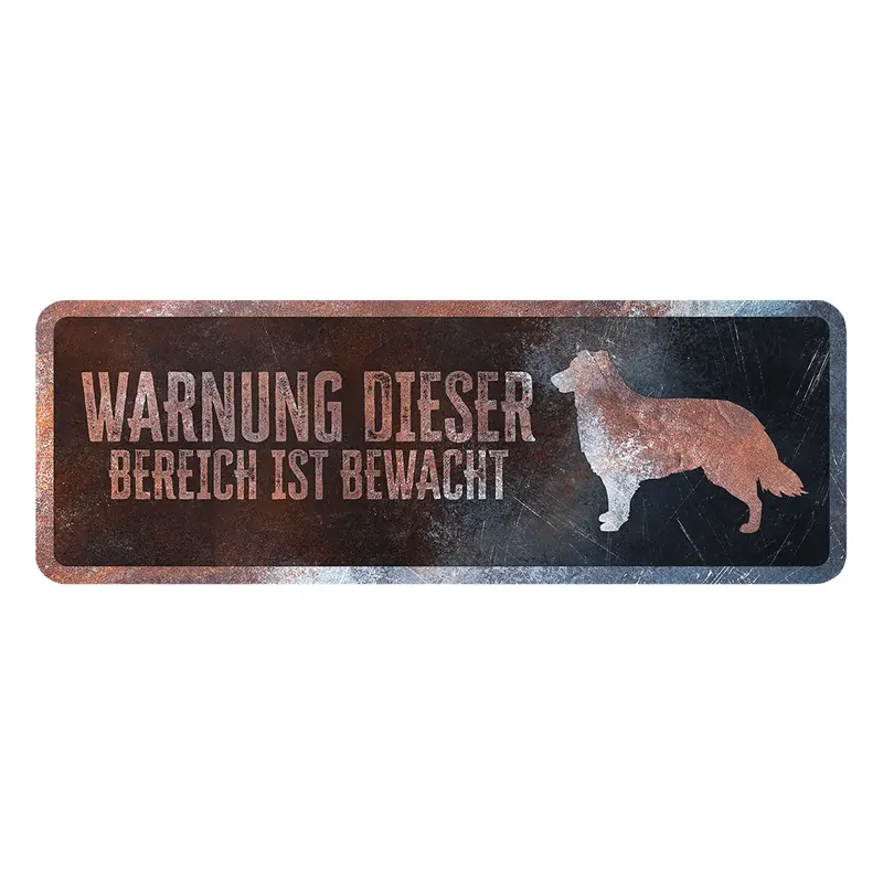 German Collie varningsskylt D&D Home | Erbjudande