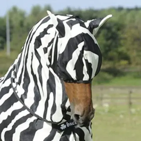 Buzz-Off Fly mask – Zebra - Spara nu