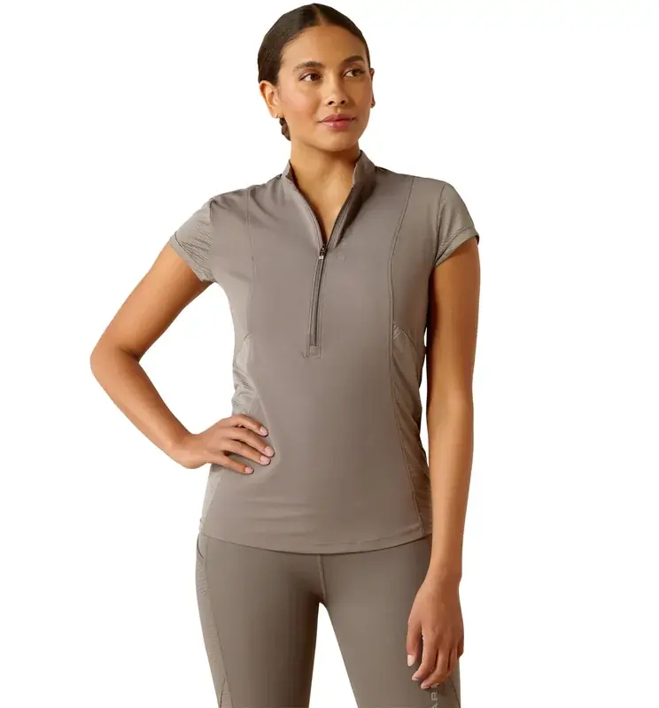 Toppkvalitet | Breathe Piké – Plum Grey