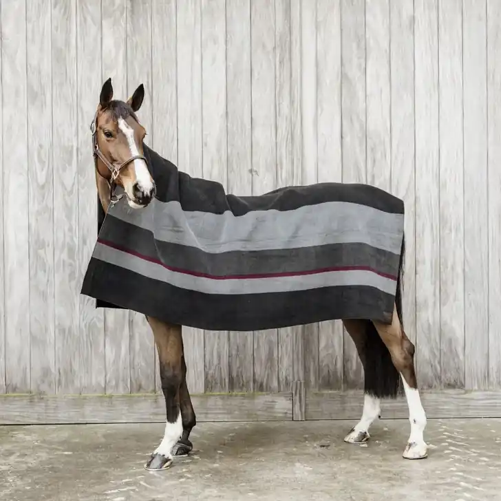 Kentucky Heavy Fleece Rug Square Stripes | Expressleverans