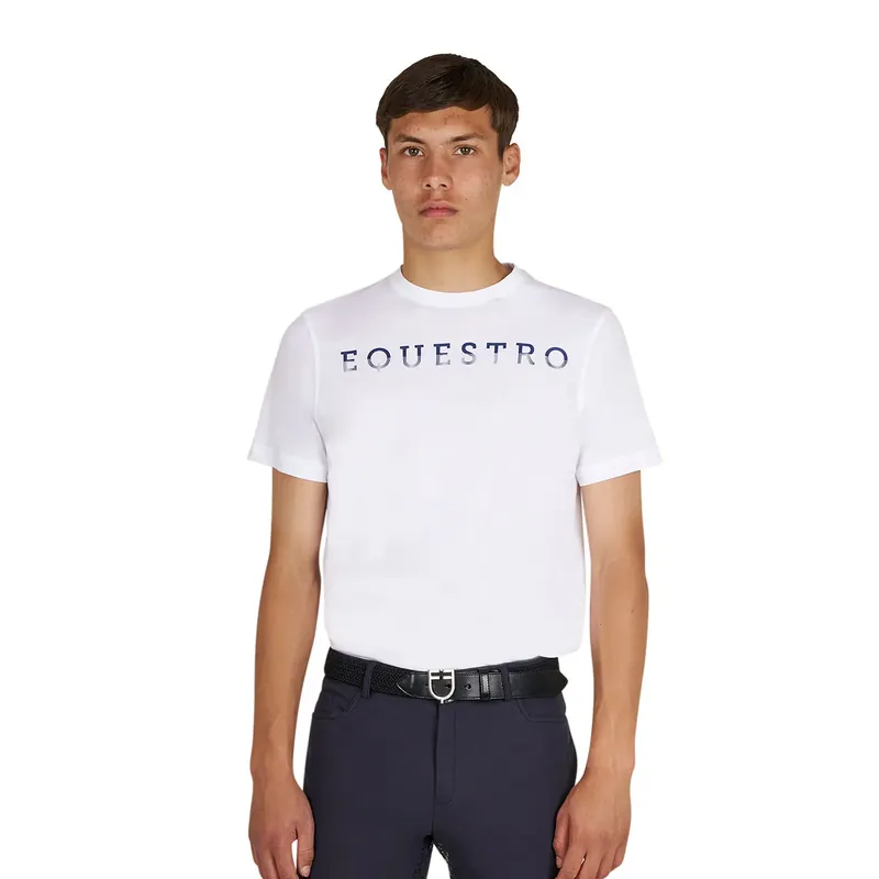 T-shirt med brösttryck Equestro | Efterfrågad