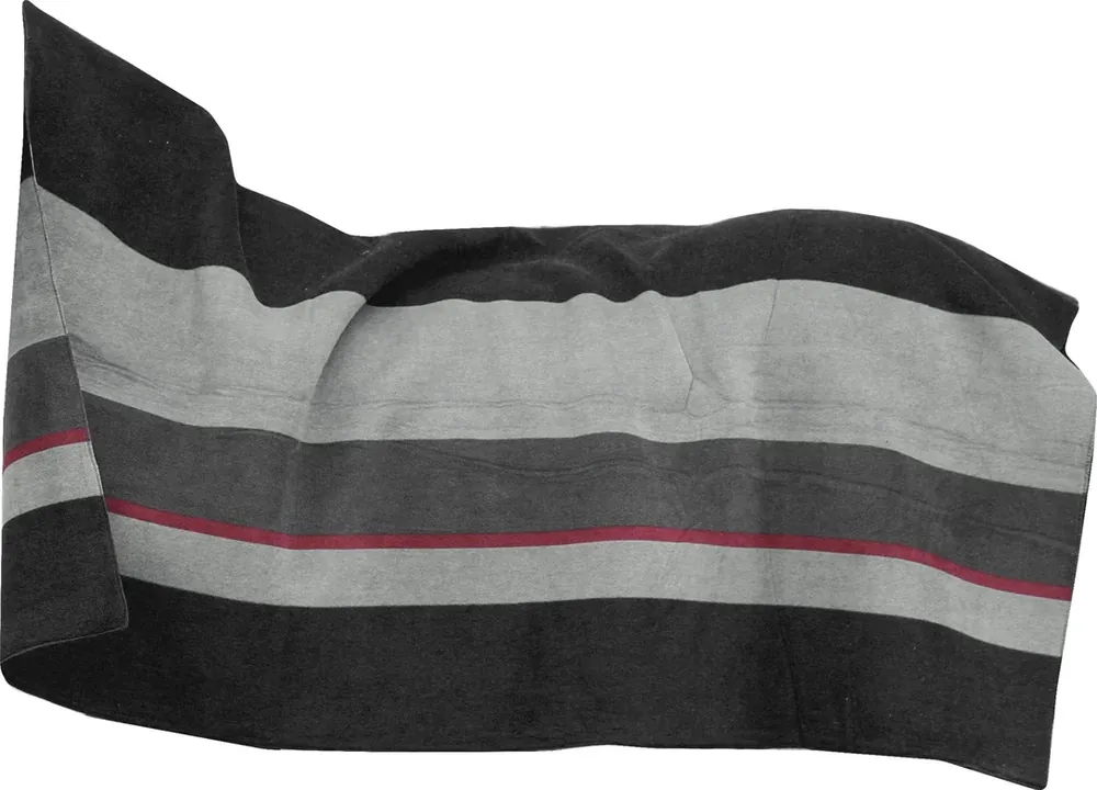 Kanonpris - Fleecetäcke ”Square Stripes”, 210×200 cm brun/beige