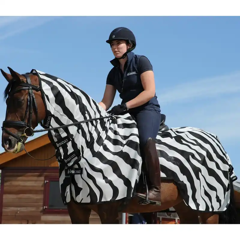 Fabrikspris | Hästflugmatta Bucas Buzz-Off Riding Zebra