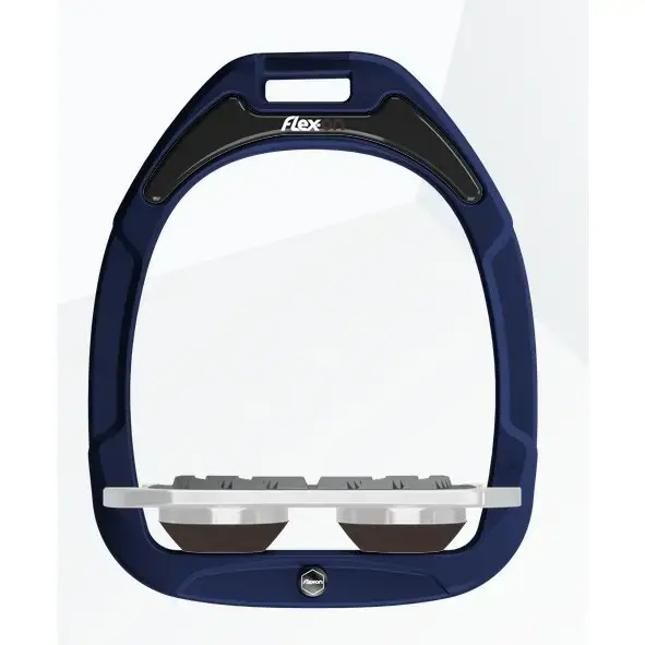 Erbjudande | Flat Grip Stigbyglar Marin/Grå/Brun Flex-On Green Composite